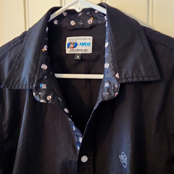Popeye limited edition black buttonup shirt - Picture 2 of 11